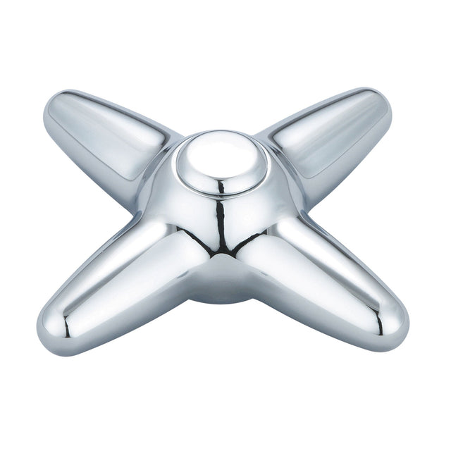 Central Brass CS-13001P Cross Handle-Plain in Polished Chrome