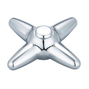 Central Brass CS-13001P Cross Handle-Plain in Polished Chrome