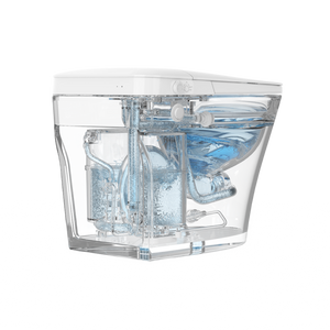 ICERA CS-15 Non-Electric Tankless Toilet (includes seat and bowl) White CS-15.01