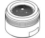 Central Brass CS-49009 13/16"-27 Male Thread 0.5 GPM Spray Pattern Aerator in Polished Chrome