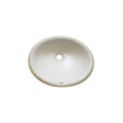18 in. Undermount Oval Vitreous China Sink in Linen