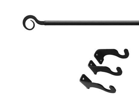 Curl Curtain Rod LG (Hardware is INCLUDED)