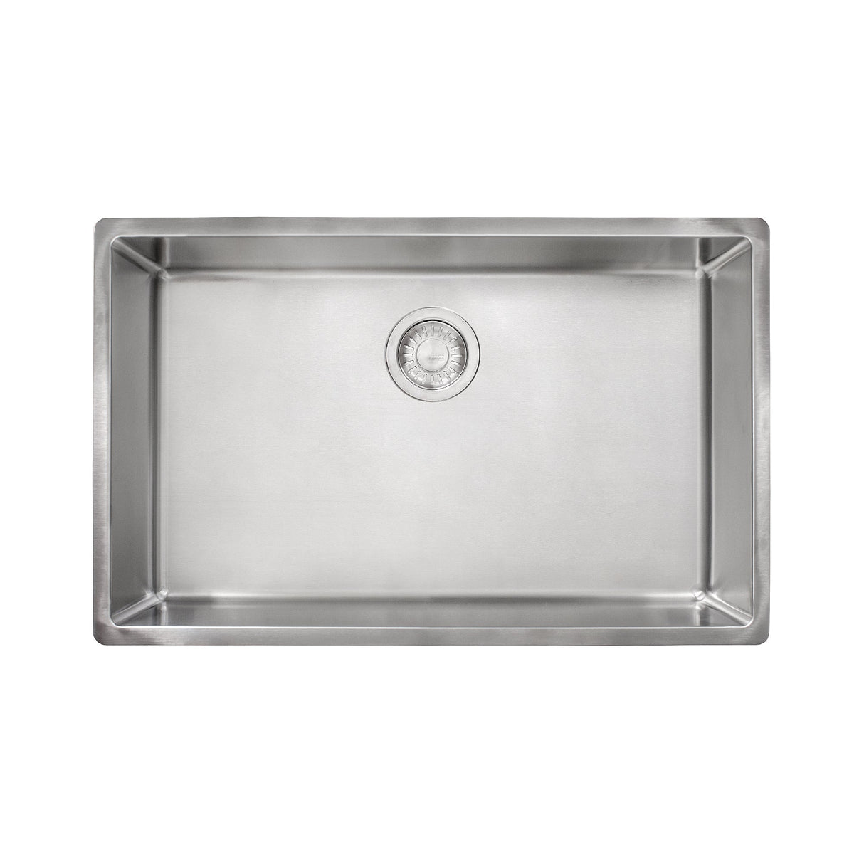 FRANKE CUX11027-ADA Cube 28.5-in. x 17.7-in. 18 Gauge Stainless Steel Undermount Single Bowl ADA Kitchen Sink - CUX11027-ADA In Pearl
