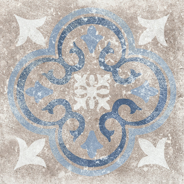 Marazzi Creativo Siena Blue Deco B 12x12 Matte Floor Tile Deco