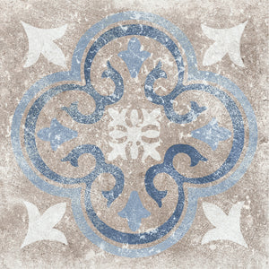 Marazzi Creativo Siena Blue Deco B 12x12 Matte Floor Tile Deco