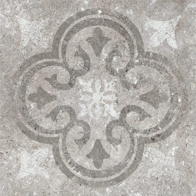 Marazzi Creativo Siena Greige Deco B 12x12 Matte Floor Tile Deco