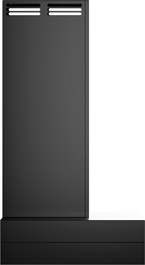 Vent-A-Hood CWEAH6-K42 BL 42" Contemporary Wall Mount Range Hood with Ductless Ventilation (ARS), Black Satin