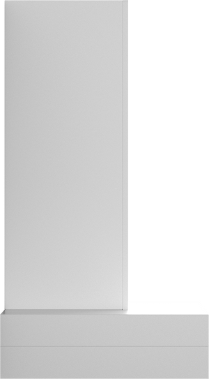 Vent-A-Hood CWEH6-K48 WH 48" 250 CFM Contemporary Wall Mount Range Hood with Low-Profile Blower (V-Line), White