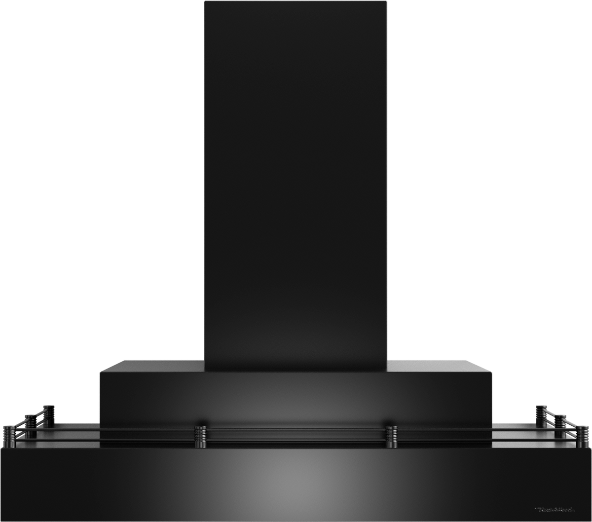 Vent-A-Hood CWLH9-136 BL 36" 300 CFM Contemporary Wall Mount Range Hood with Double Rectangle, Magic Lung Blower, Black Satin