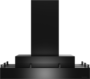 Vent-A-Hood CWLH9-142 BL 42" 300 CFM Contemporary Wall Mount Range Hood with Double Rectangle, Magic Lung Blower, Black Satin