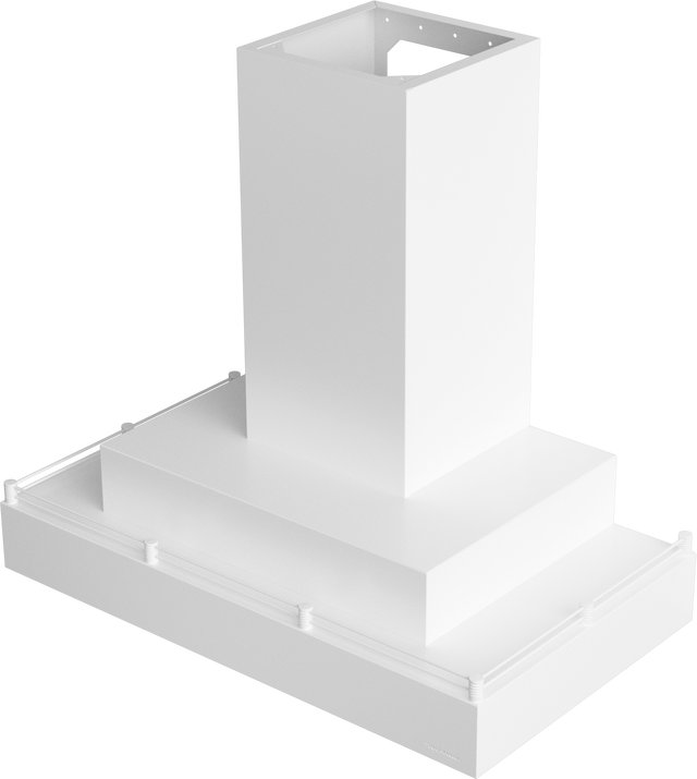 Vent-A-Hood CWLH9-354 BT 54" 900 CFM Contemporary Wall Mount Range Hood with Double Rectangle, Magic Lung Blower, Biscuit