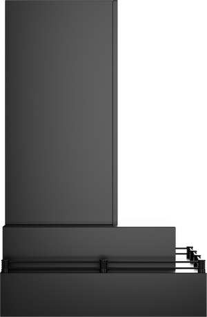 Vent-A-Hood CWLH9-148 BC 48" 300 CFM Contemporary Wall Mount Range Hood with Double Rectangle, Magic Lung Blower, Black Carbide