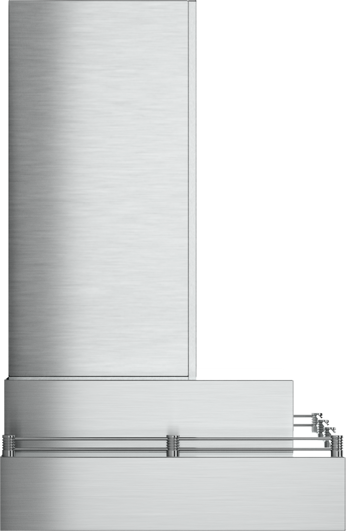 Vent-A-Hood CWLH9-130 SS 30" 300 CFM Contemporary Wall Mount Range Hood with Double Rectangle, Magic Lung Blower, Stainless Steel