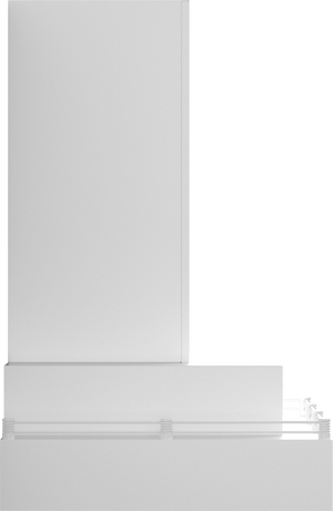 Vent-A-Hood CWLH9-236 BT 36" 600 CFM Contemporary Wall Mount Range Hood with Double Rectangle, Magic Lung Blower, Biscuit