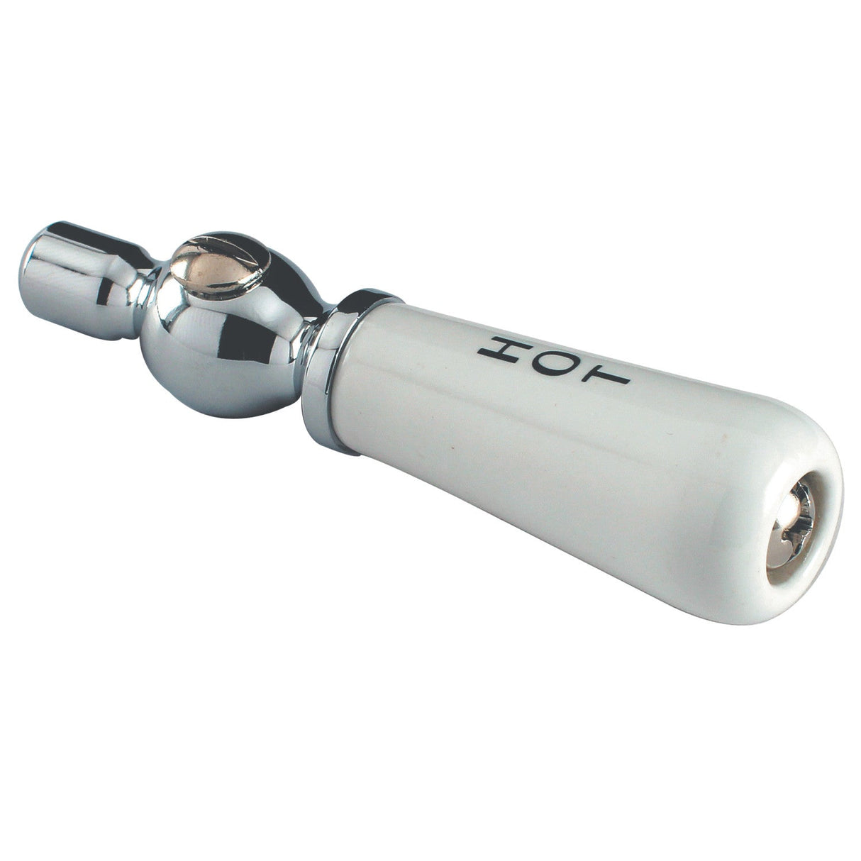 CWPKPLCHH Hot Porcelain Lever Handle, Polished Chrome