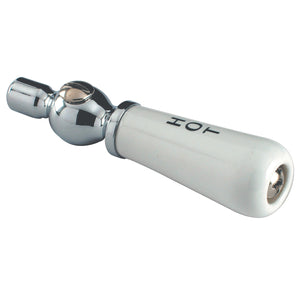 CWPKPLCHH Hot Porcelain Lever Handle, Polished Chrome