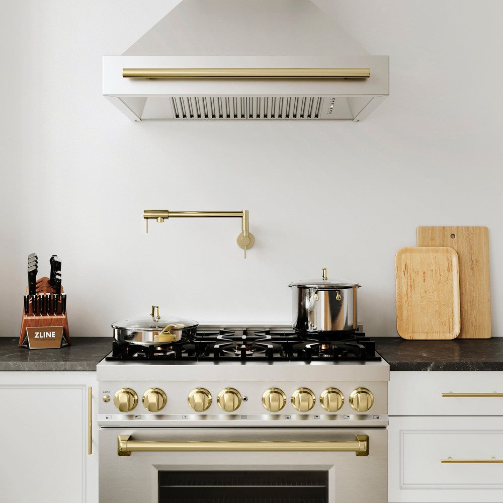 ZLINE Gemini Pot Filler in Champagne Bronze (GEM-FPF-CB)