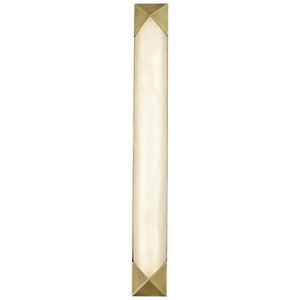 Alora WV323225VBAR CAESAR 25" WV VINTAGE BRASS ALABASTER  30W LED 90 3000K AC LED