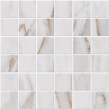 Roca Tile Usa Inc Elegant Ideas 2X2 Calacata Gold Mosaic Matte Porcelain Tile  13X13 Sheet - 1 Sheet = 1.19 Sf  - Fcgppr8171