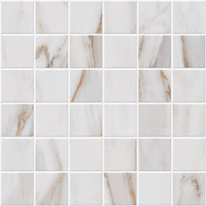 Roca Tile Usa Inc Elegant Ideas 2X2 Calacata Gold Mosaic Matte Porcelain Tile  13X13 Sheet - 1 Sheet = 1.19 Sf  - Fcgppr8171