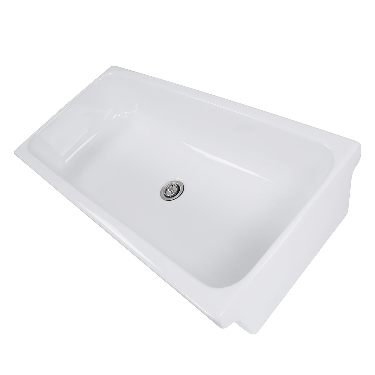 Nantucket Sinks 35.5 Inch Rectangular Italian Fireclay Vessel Sink