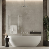 Amba Products Cape Model Cape2332 Straight 12-Bar Hardwired & Plug-in Combo Towel Warmer - 4.625 x 23.875 x 31.5 in. - Brushed Finish