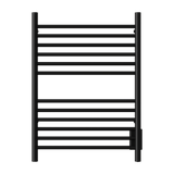 Amba Products Cape Model Cape2332 Straight 12-Bar Hardwired & Plug-in Combo Towel Warmer - 4.625 x 23.875 x 31.5 in. - Matte Black Finish
