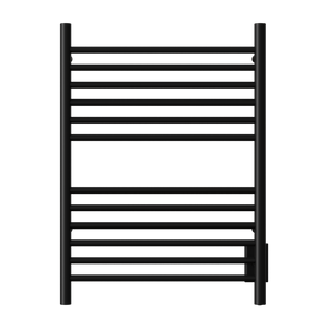Amba Products Cape Model Cape2332 Straight 12-Bar Hardwired & Plug-in Combo Towel Warmer - 4.625 x 23.875 x 31.5 in. - Matte Black Finish