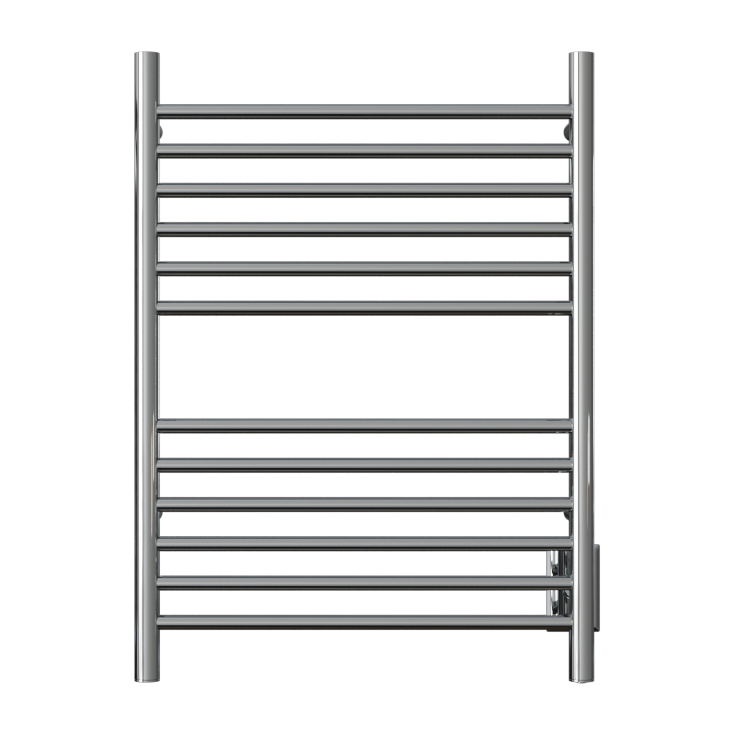Amba Products Cape Model Cape2332 Straight 12-Bar Hardwired & Plug-in Combo Towel Warmer - 4.625 x 23.875 x 31.5 in. - Polished Finish