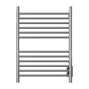 Amba Products Cape Model Cape2332 Straight 12-Bar Hardwired & Plug-in Combo Towel Warmer - 4.625 x 23.875 x 31.5 in. - Polished Finish