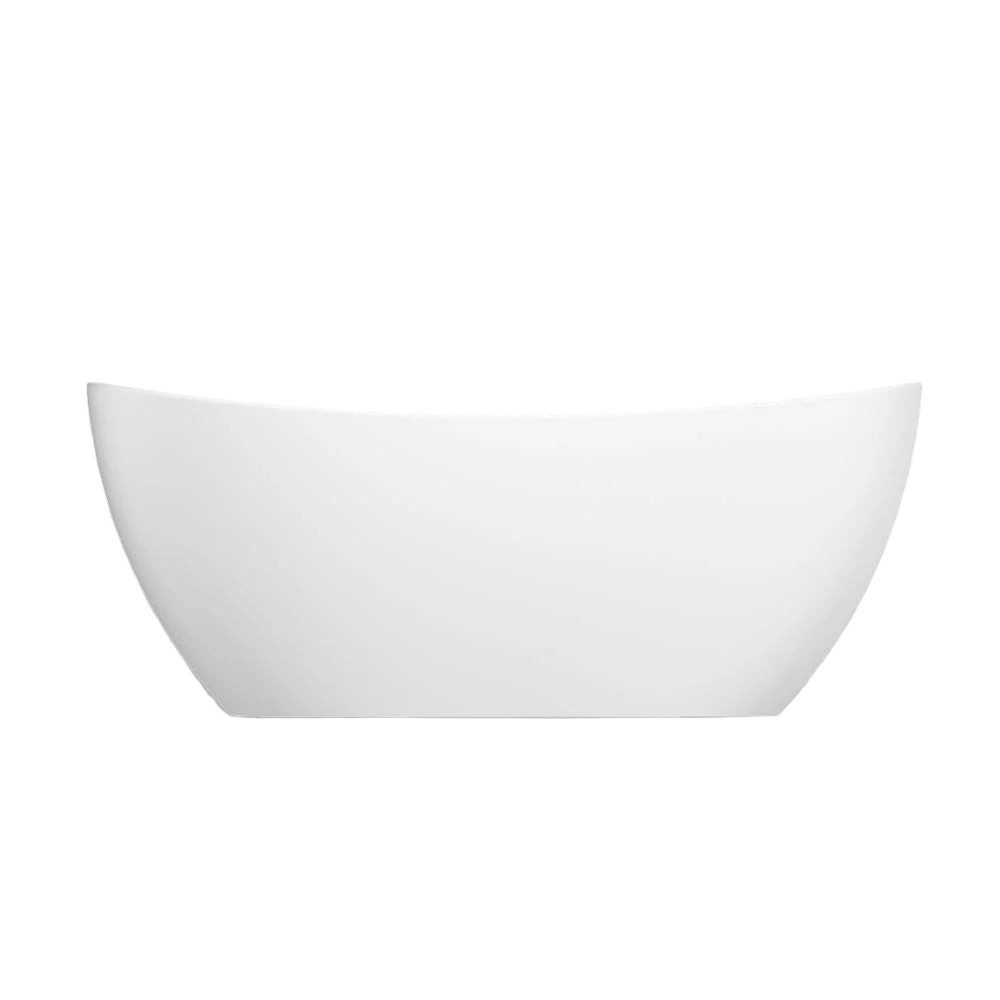 Cape Elizabeth 67″ matte white freestanding slipper bathtub – New England Home Goods