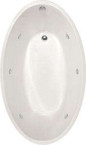 Hydro Systems CAR6036AWP-WHI CARLI 6036 AC W/WHIRLPOOL SYSTEM-WHITE