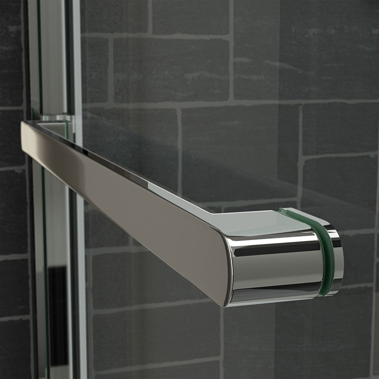 DreamLine Cavalier 56-60 in. W x 77 3/8 in. H Semi-Frameless Bypass Sliding Shower Door in Polished Stainless Steel