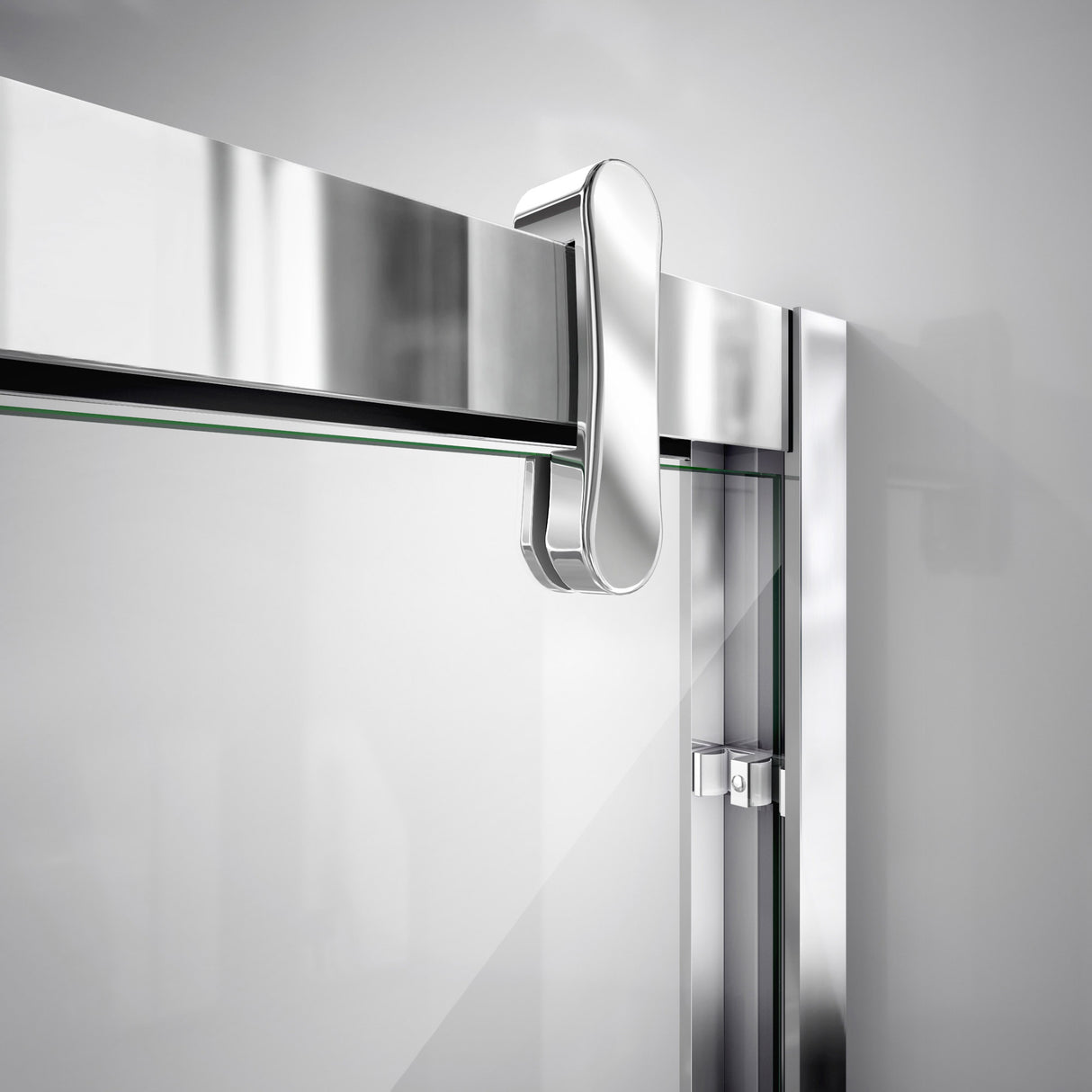 DreamLine Cavalier 56-60 in. W x 77 3/8 in. H Semi-Frameless Bypass Sliding Shower Door in Polished Stainless Steel