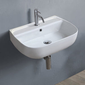 Small Ceramic Wall Mounted or Vessel Sink