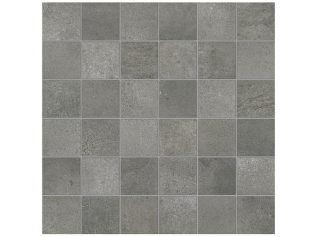 Anatolia Tile 2X2 Ceraforge Titanium Matte 36 Piece Porcelain Mosaic. 1 Sheet = .96 Sq. Ft. 4501-0063-1  - premium natural stone mosaic tile from Anatolia Tile, available at PoshHaus showroom in Keene, NH