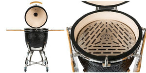 Coyote C1CHCS-FS Asado Smoker with Stand & Side Shelves - image 3