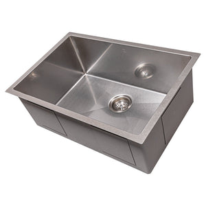 ZLINE Meribel 27 in. Undermount Single Bowl Scratch Resistant Stainless Steel Kitchen Sink with Bottom Grid (SRS-27S)