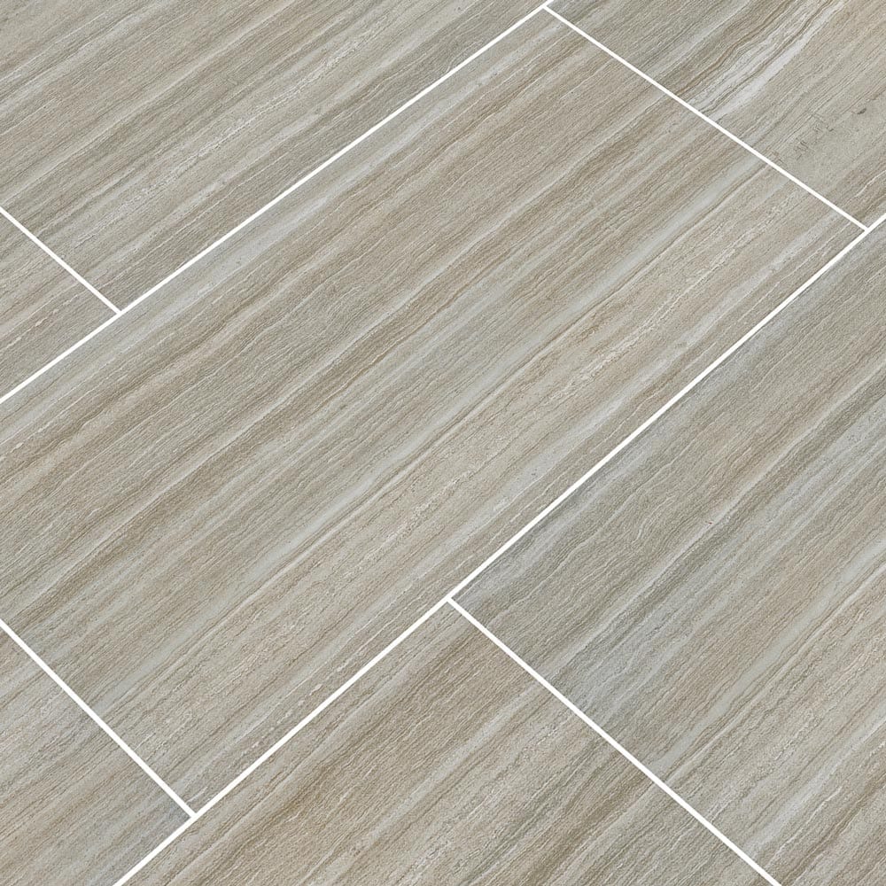 Charisma Silver 12"x24" Glazed Ceramic Floor and Wall Tile- MSI Collection ESSENTIALS CHARISMA SILVER 12X24 (Case)