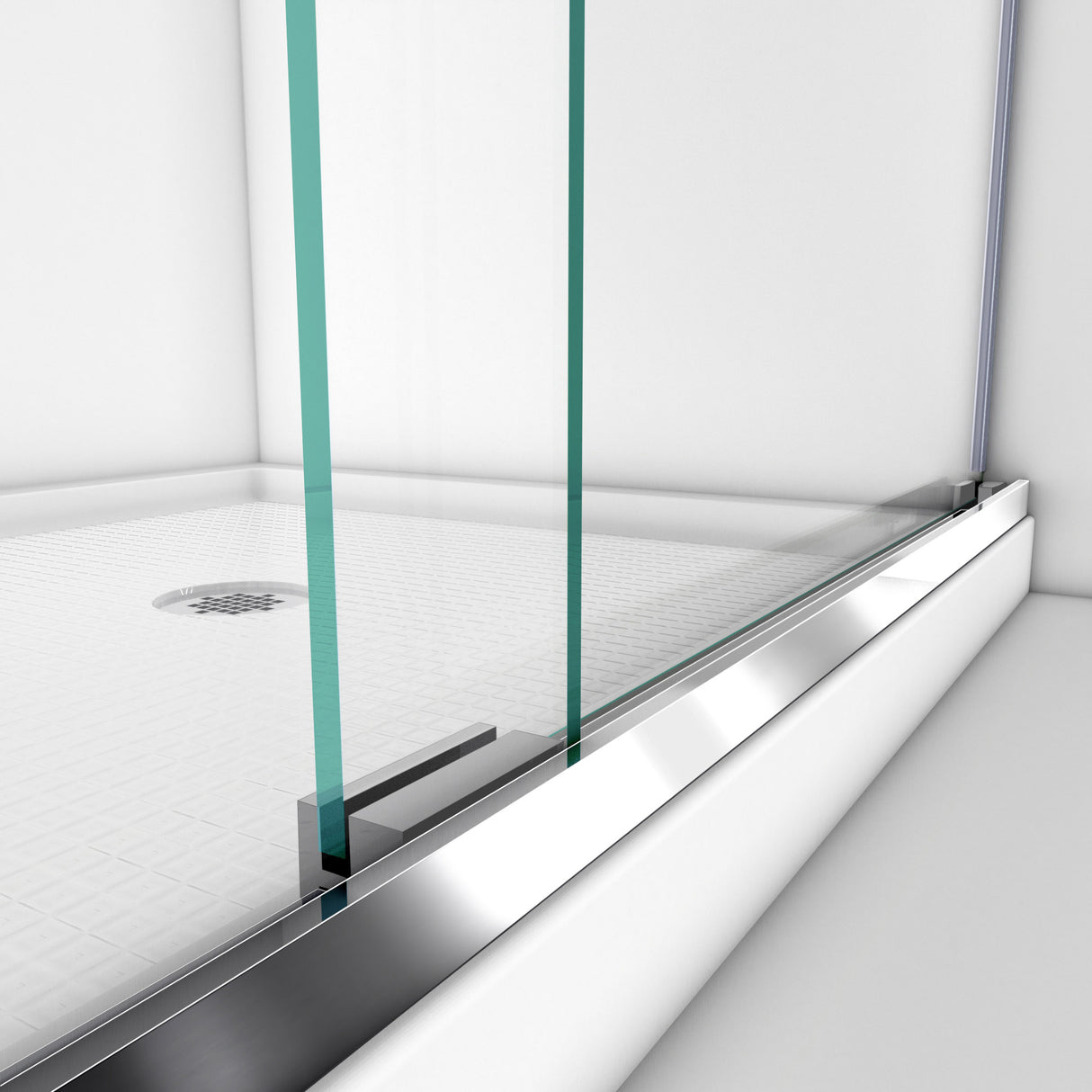 DreamLine Charisma 56-60 in. W x 76 in. H Frameless Bypass Sliding Shower Door in Brushed Nickel