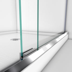 DreamLine Charisma 56-60 in. W x 76 in. H Frameless Bypass Sliding Shower Door in Brushed Nickel