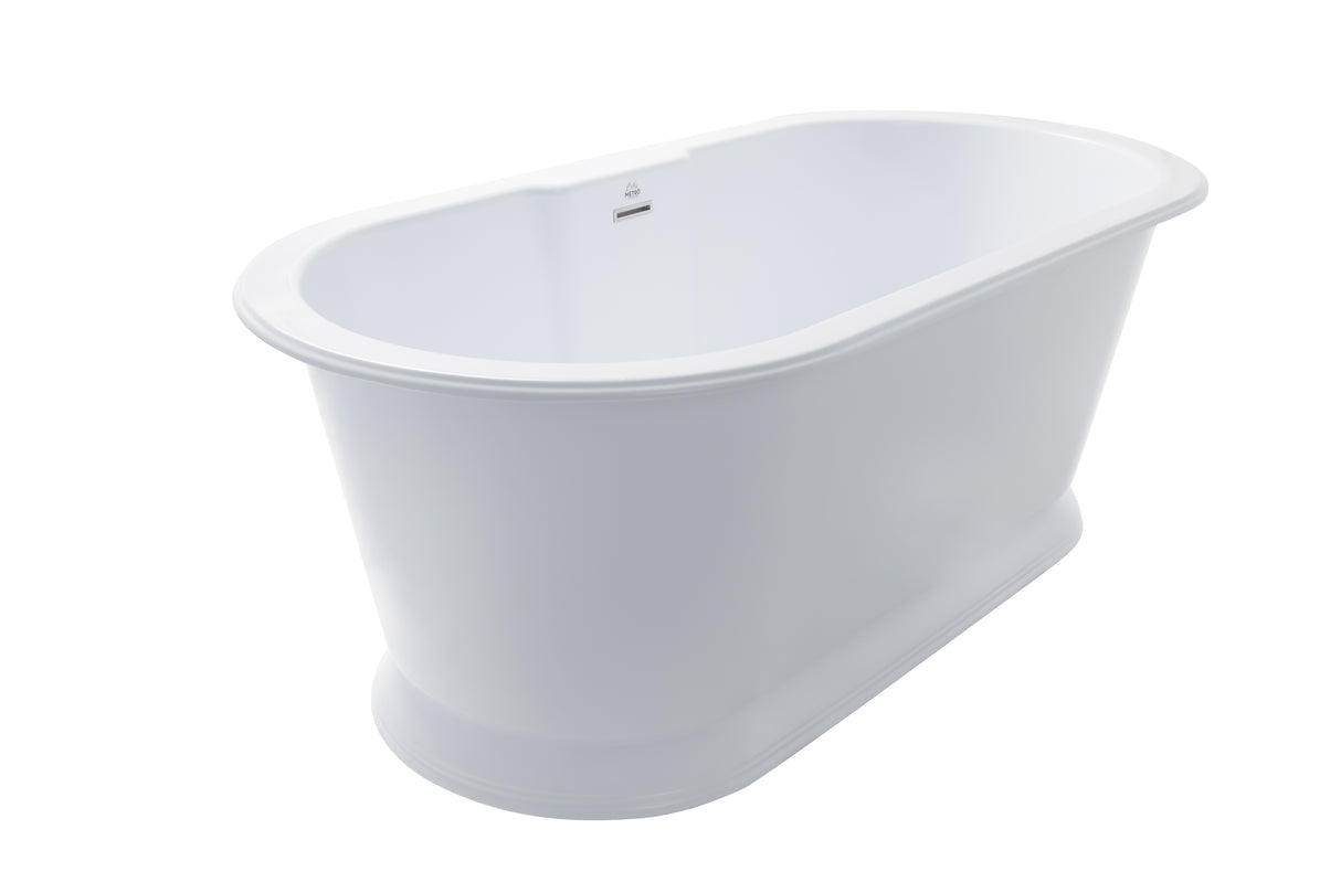 Hydro Systems CHT6632HTO-WHI CHATEAU 6632 METRO TUB ONLY-WHITE