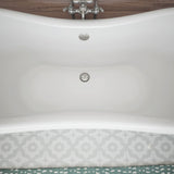 DreamLine Chesapeake 69 in. L x 31 in. H Acrylic Freestanding Bathtub with Chrome Finish