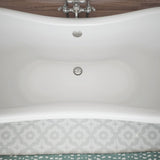 DreamLine Chesapeake 69 in. L x 31 in. H Acrylic Freestanding Bathtub with White Finish