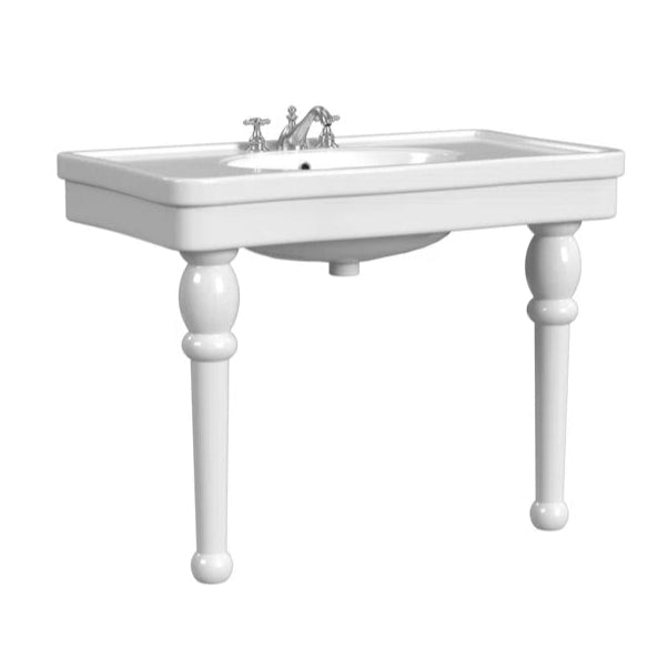 Cheviot Astoria Console Sink | Fireclay | White