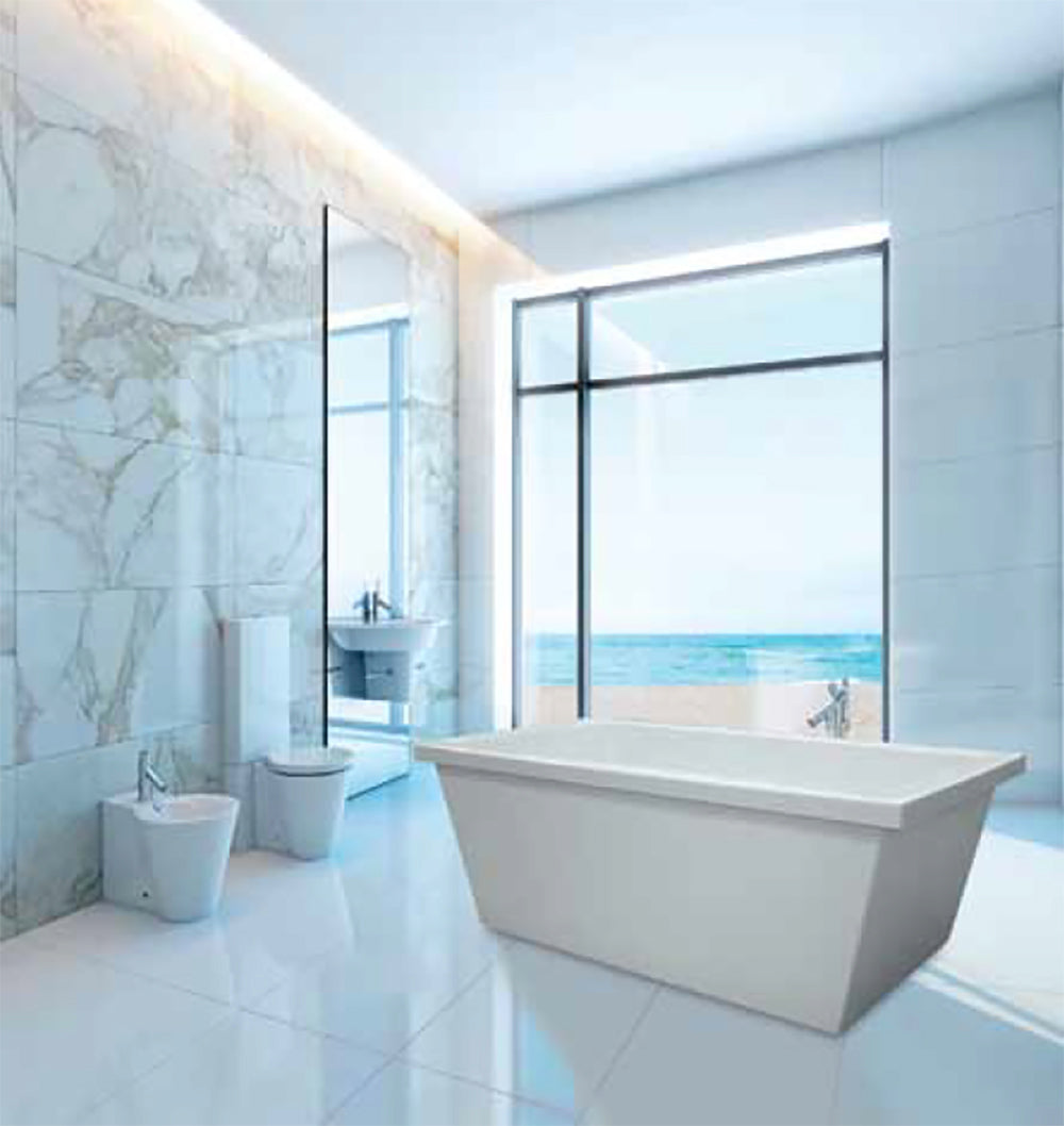 Hydro Systems CHE6636ATO-WHI CHEYENNE, FREESTANDING TUB ONLY 66X36 - -WHITE