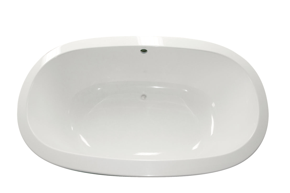 Hydro Systems COR7444STO-ALM CORAZON 7444 STON TUB ONLY - ALMOND