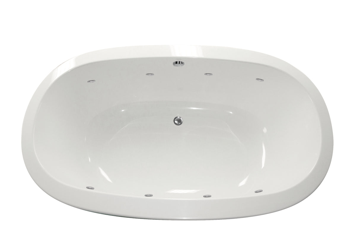 Hydro Systems COR7444STO-WHI CORAZON 7444 STON TUB ONLY - WHITE