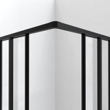DreamLine Cornerview 34 1/2 in. D x 34 1/2 in. W x 72 in. H Framed Sliding Shower Enclosure in Satin Black