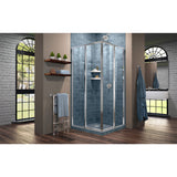 DreamLine Cornerview 40 1/2 in. D x 40 1/2 in. W x 72 in. H Framed Sliding Shower Enclosure in Chrome